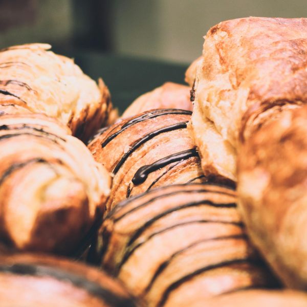 Food: freshly baked croissants