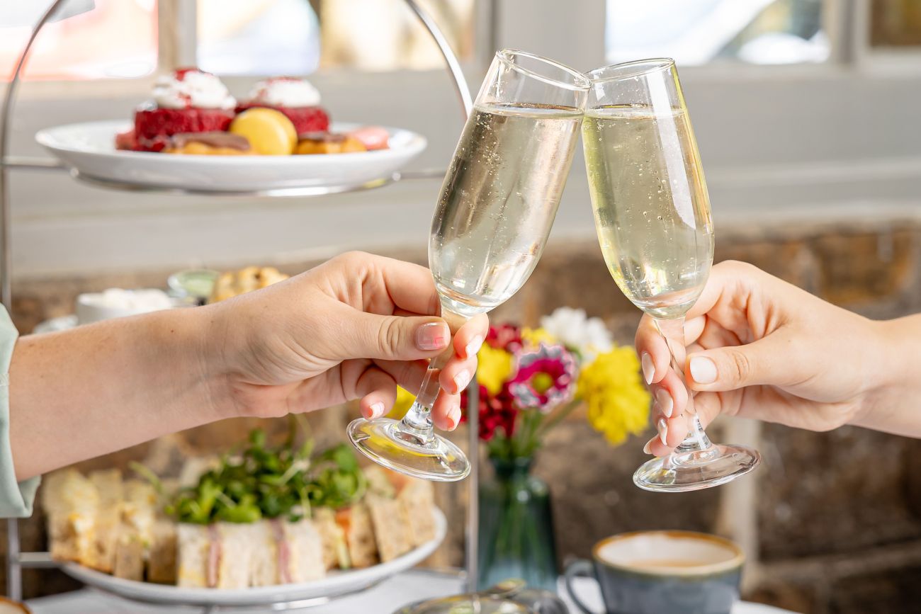 Fizz with afternoon tea at The Quill and Cup